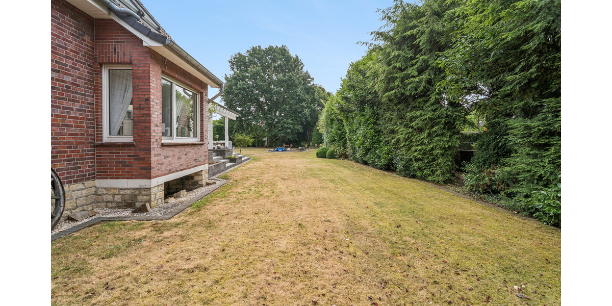 Attraktive Gartenfläche