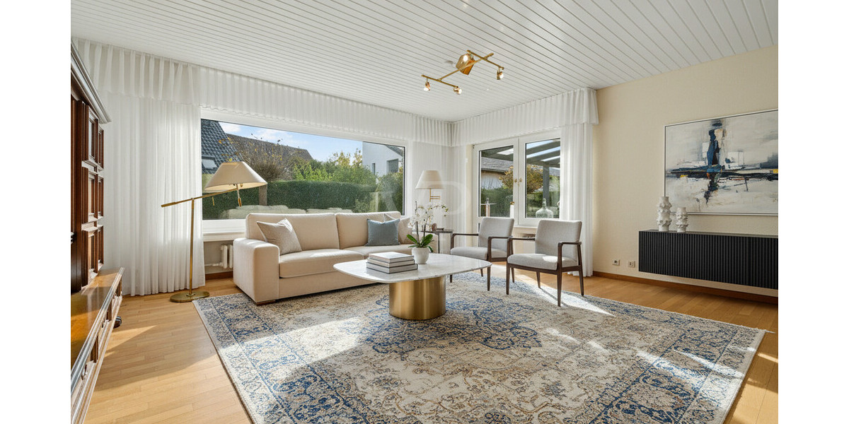 Homestaging EG Wohnzimmer - gemütlich